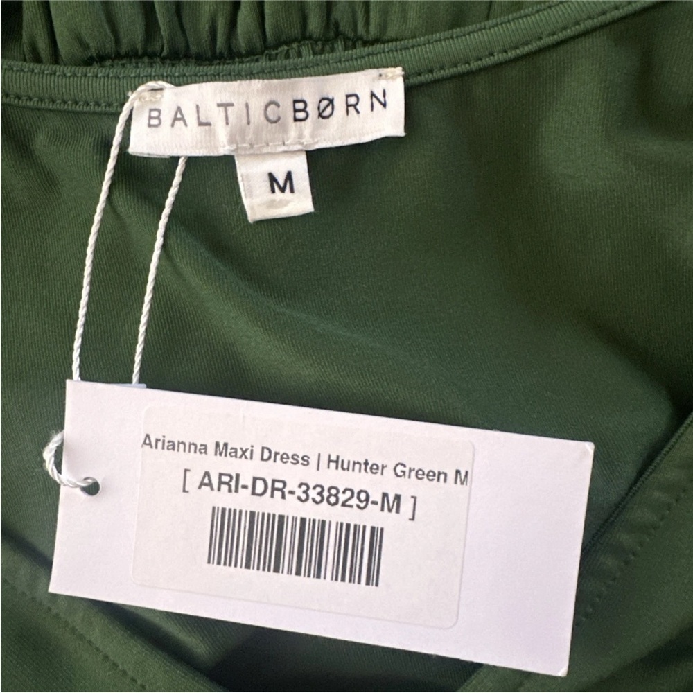 Baltic Born Ariana Medium Maxi Dress Forest Hunter Green Formal Wedding Guest - Picture 10 of 14